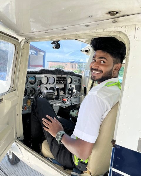 Pilots in Cockpit